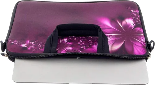 Miniatura 5 de RICHEN - Bolso cruzado con asa para laptops, iPads, libros electrónicos y tabletas infantiles, con bolsillo Flores