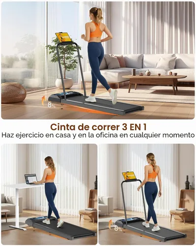 Miniatura 5 de HCOIW Walking with Incline Pad and Handle Bar, 3 in 1 Mini Walking Machine, 2.5HP Low Noise Treadmill for Home with Remote Control, Treadmill with
