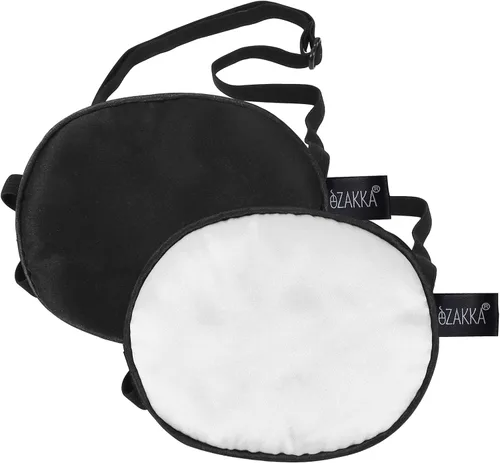 Miniatura 11 de eZAKKA Parches oculares para adultos y niños, 2 piezas de parche de seda médico para ojo izquierdo derecho ojo perezoso después de cirugía ambliopía