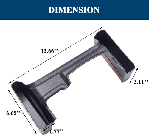 Miniatura 5 de Bandeja organizadora de palanca de cambios de consola central compatible con Jeep Wrangler JL/JLU 2018-2023 2024 2025 2026 y Jeep Gladiator JT Truck