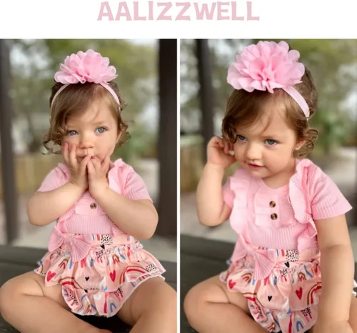 Miniatura 3 de Aalizzwell Traje de verano para bebés recién nacidos