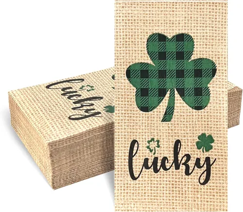 Miniatura 11 de 120 servilletas de baño desechables de arpillera impresas con texto en inglés "Give Things", toallas de mano de hoja de arce de Acción de Gracias