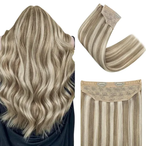 Miniatura 55 de Easyouth Extensión de cola de caballo de cabello humano marrón ombré, extensión de colas de caballo, extensiones de cola de caballo de color marrón