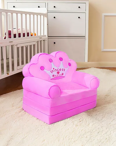 Miniatura 2 de MOONBEEKI Sofá Desplegable para Niños, Silla Plegable de Princesa para Niños Pequeños de 1-3 Años, Muebles para Niños para Sala de Juegos, Regalo