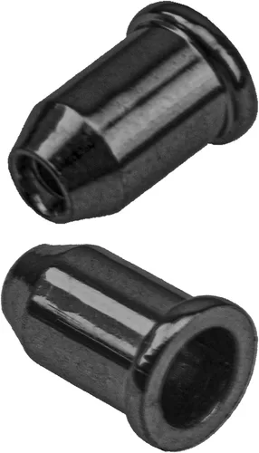 Miniatura 4 de 36 casquillos de metal para guitarra Yootones a través del cuerpo, virolas de montaje de cuerdas compatibles con repuesto de guitarra (negro)
