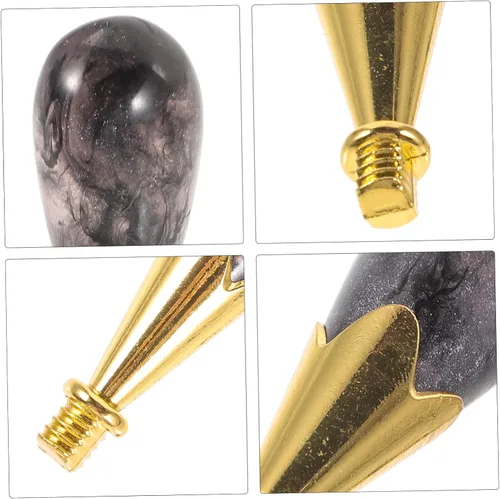 Miniatura 6 de VILLCASE Mango de aleación de resina para sellos de cera, accesorio de sello de sellado, agarre cómodo, construcción duradera