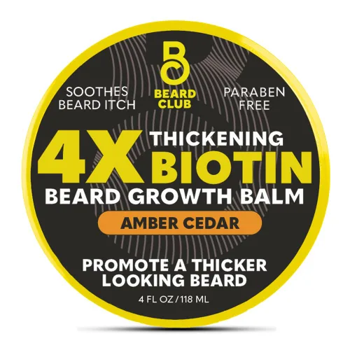 Miniatura 16 de The Beard Club Spray de vitamina de biotina para el crecimiento del vello facial, fórmula natural para una barba más completa y gruesa, fácil