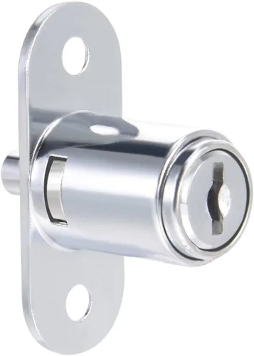 uxcell Cerradura de émbolo de empuje del gabinete del armario del escritorio del cajón, diámetro del cilindro de 3/4" longitud del cilindro 7/8",