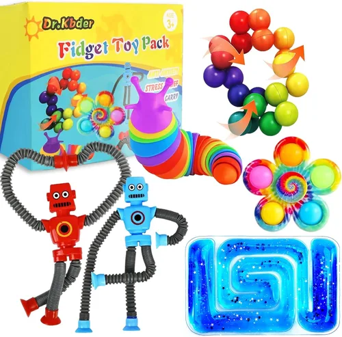 Miniatura 8 de 12 piezas de juguetes sensoriales para jugar para niños en el aula de 3 a 5 a 7 años, juguetes sensoriales para estudiantes de autismo