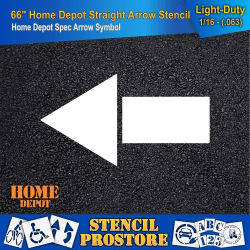 Miniatura 3 de Home Depot - Plantillas de flecha recta de 66 pulgadas, 66 x 36 x 1/8 pulgadas, grado profesional