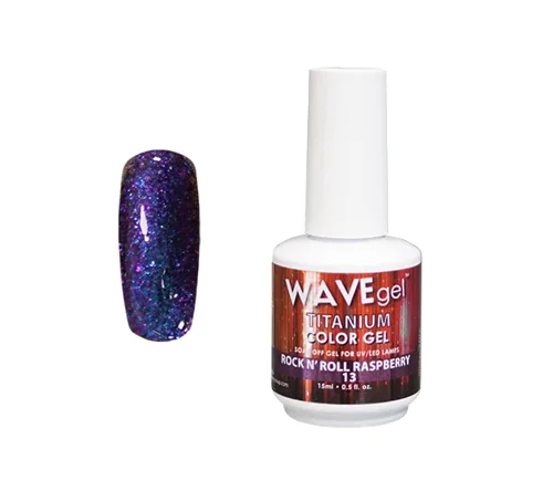 Miniatura 31 de WAVEGEL - Esmalte de uñas en gel con purpurina, colección Titanio, #28 Twinkle Pink I 0.5 onzas