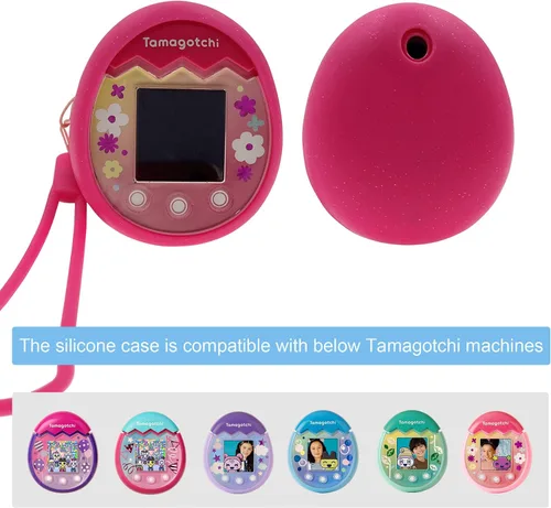 Miniatura 3 de Funda de silicona y cordón para máquina interactiva Tamagotchi Pix para mascotas con cámara, compatible con Tamagotchi Pix accesorio electrónico