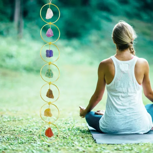 Miniatura 11 de Anjiucc Árbol de la vida de cristal curativo de 7 chakras para colgar en la pared, decoración de interiores, decoración de ventanas, meditación