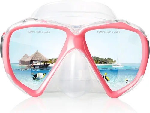Miniatura 16 de Máscara de buceo panorámica HD para natación, gafas de buceo antivaho, máscara de buceo de vidrio templado, gafas de natación para adultos y jóvenes