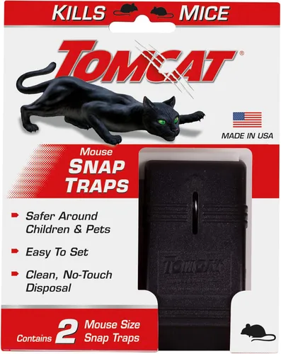 Miniatura 10 de Trampa para ratones Tomcat, mata eficazmente ratones para eliminación limpia y sin contacto, 4 trampas (paquete de 2)
