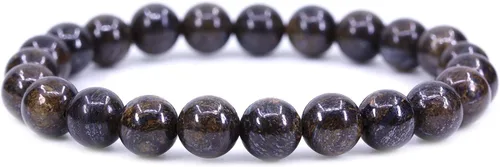 Miniatura 106 de Amandastone Pulsera elástica de cuentas redondas de 0.315 in con piedras preciosas naturales de 7 pulgadas