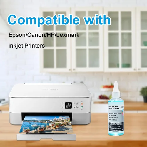 Miniatura 2 de Kit de limpieza de cabezal de impresión compatible con impresoras de inyección de tinta HP Canon, funciona con WF-7710 WF-3640 7620 8600 8610
