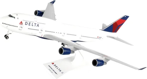 Miniatura 7 de Daron Skymarks Delta 747 – 400 Avión Modelo de Building Kit con Gear, 1/200-scale