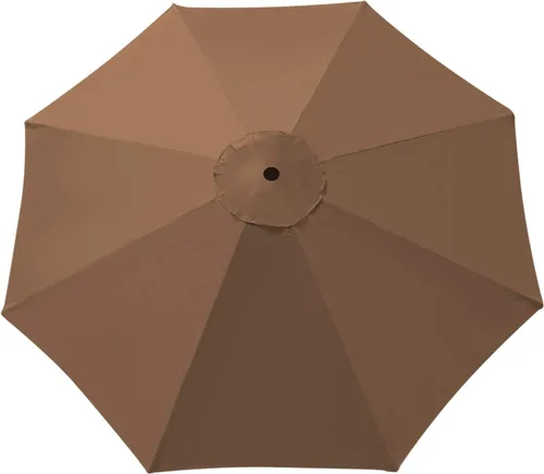 Miniatura 7 de BenefitUSA Toldo para cubierta de paraguas de 9 pies y 8 costillas para patio de repuesto para exteriores, color beige
