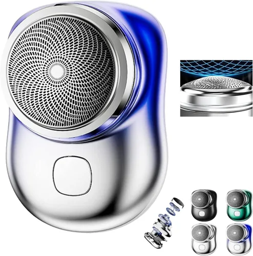 Miniatura 9 de Mini afeitadora USB 2023 – Nueva versión: afeitadora eléctrica portátil de bolsillo, recargable, impermeable, maquinilla de afeitar eléctrica mágica
