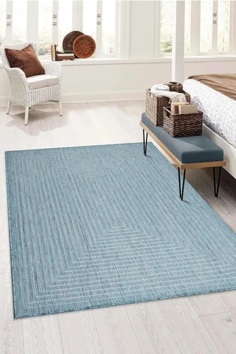 Miniatura 15 de Adiva Rugs Alfombra de área para interiores y exteriores, resistente a la intemperie, fácil de limpiar, resistente a las manchas para comedor, patio