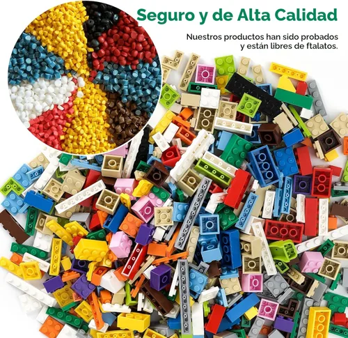 Miniatura 9 de HUIZDQ 1500 piezas de ladrillos de construcción, bloques pequeños clásicos a granel, juego de ladrillos clásicos bloques de construcción básicos