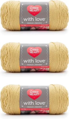 Miniatura 43 de Red Heart with Love Berry - Hilo rojo – Paquete de 3 unidades de 6.98 oz/7 onzas – Acrílico – 4 medianos (peinado) – 370 yardas – Tejido/ganchillo