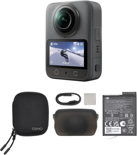 DJI Osmo 360 Cámara Combo Estándar, Cámara de Acción Resistente al Agua de 360° con Imágenes de 360° de 1 Pulgada, Video 360° de 8K Nativo,