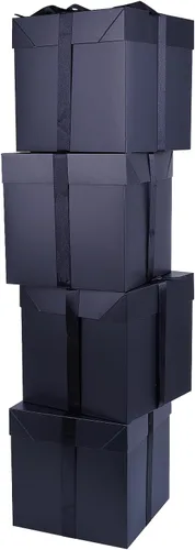 Miniatura 11 de Elephant-package Paquete de 12 cajas de regalo pequeñas con tapas, cajas de regalo rojas con cinta para Navidad, día de San Valentín, embalaje