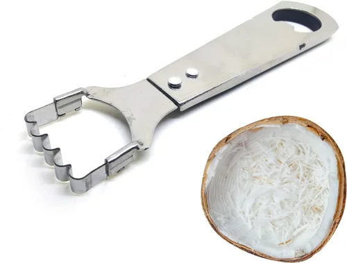 Miniatura 7 de Mooninja Rallador de coco Rascador de queso a mano de coco Eliminación de carne trituradora de hoja manual de la máquina de pescado Escalador