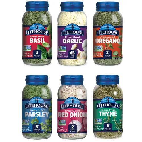 Miniatura 10 de Litehouse Paquete de mezcla de hierbas variadas de sabores liofilizados, (italiano, aves de corral, mezcla de hierbas para aderezo para ensaladas)