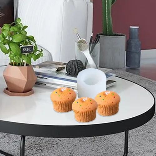 Miniatura 2 de Moldes de silicona para velas, moldes de velas de cupcakes para hacer velas, moldes de jabón de silicona 3D, molde de silicona para hornear, vela