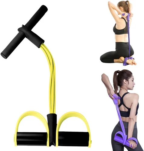 Miniatura 11 de Banda de resistencia elástica multifuncional para yoga, extractor de pedal de estiramiento mejorado 2026 con asas para entrenamiento de cuerpo