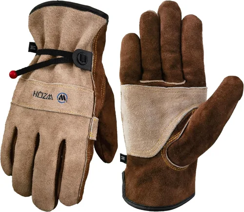 WZQH Guantes de trabajo de cuero para hombres o mujeres. Guante grande para jardinería, soldadura TIG/MIG, construcción, motosierra, granja, rancho,