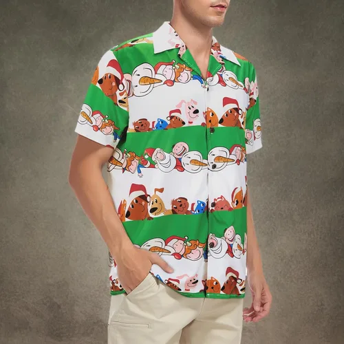 Miniatura 122 de Camisa hawaiana para hombre, con estampado floral, cómoda, con botones, casual, manga corta, ropa de playa para hombre