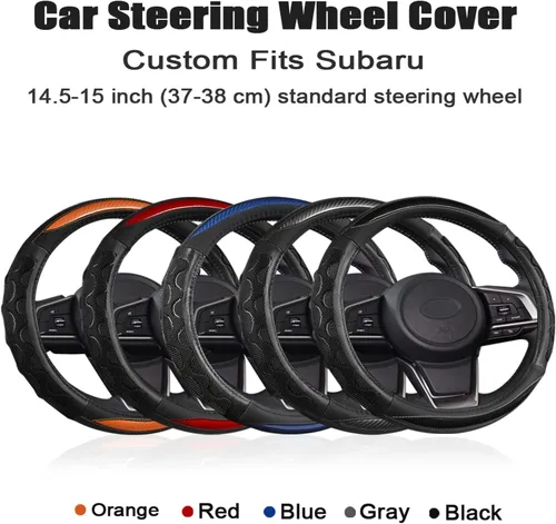 Miniatura 6 de GIANT PANDA Cubierta del volante para Subaru Forester, cubierta del volante del coche para Subaru Outback y Crosstrek - Naranja
