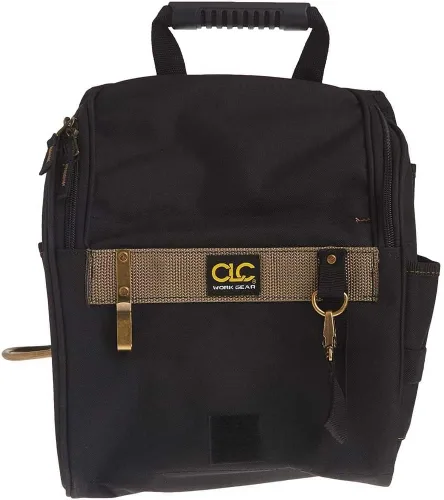 Miniatura 2 de CLC Custom Leathercraft 1509 - Bolsa de herramientas para electricistas profesionales con cremallera, 21 bolsillos, color negro