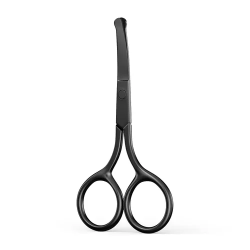 Miniatura 8 de AsonTao Tijeras pequeñas con diseño de punta redonda – Aseo profesional para el cabello, pestañas, nariz, corte de cejas, bigote – no dañará