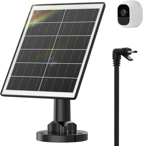 iTODOS El panel solar funciona para Arlo Pro y Arlo Pro 2, cable de carga de alimentación al aire libre de 11.8 pies y montaje ajustable, no para