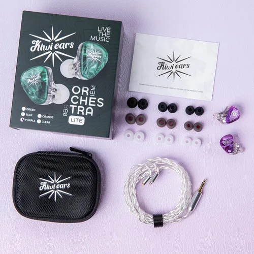 Miniatura 8 de Linsoul Kiwi Ears Orchestra Lite Performance - Monitor intraauditivo personalizado de 8BA IEM con cable OFC desmontable de cobre libre de oxígeno