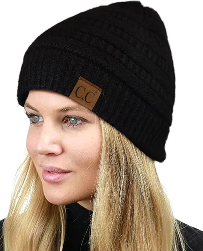Miniatura 519 de C.C Trendy Warm Chunky Soft Stretch Cable Knit Beanie