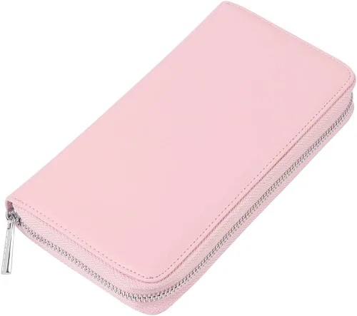 Miniatura 5 de Cynure Cartera grande de cuero con cierre RFID para mujer 36 ranuras