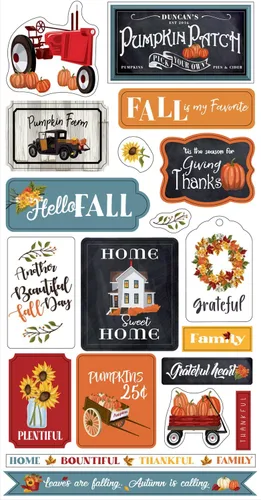 Miniatura 6 de Papel de álbum de recortes de otoño, doble cara, almohadilla de papel para álbum de recortes de otoño, calcomanía con calabaza, girasol, hojas, tema