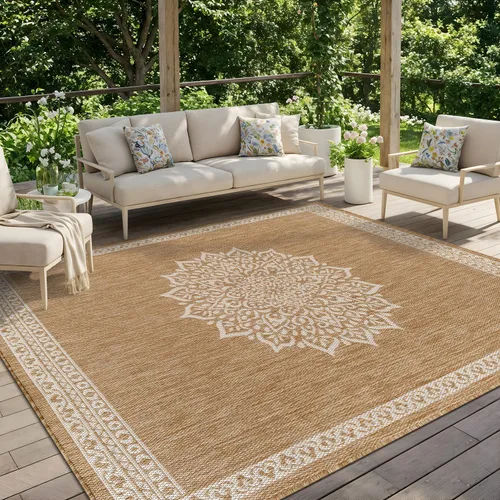 Miniatura 33 de CAMILSON Alfombra para exteriores, alfombras modernas para patios interiores y exteriores, tapetes de cocina y pasillo, alfombra lavable para porche