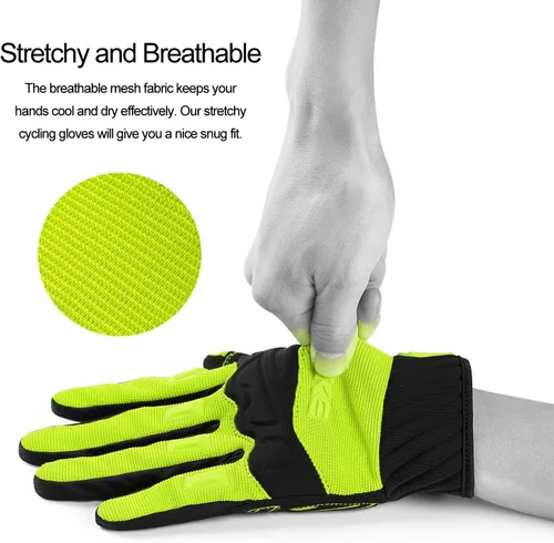 Miniatura 8 de INBIKE MTB BMX ATV - Guantes de ciclismo para carrera de motocross, bicicleta de montaña, DH
