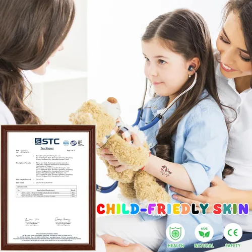 Miniatura 5 de Tatuajes temporales que brillan en la oscuridad para niños, 350 estilos mixtos, bolsas de regalo para niños, suministros de fiesta que brillan
