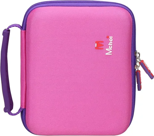 Miniatura 6 de Estuche de transporte de almacenamiento compatible con el juego de letras magnéticas Leapfrog Fridge Phonics, rosa, solo funda