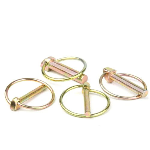 Miniatura 10 de Kit de surtido de 6 piezas de pasadores de chaveta 7/16 con anillo, pasador de chaveta resistente para tractores agrícolas, remolques, cortacésped