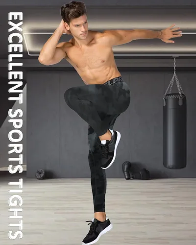 Miniatura 100 de SPVISE Pantalones de compresión para hombre, leggings para deportes, gimnasio, mallas atléticas frescas y secas, capa base para correr, fútbol