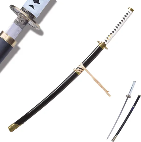 Miniatura 6 de Sword fort Espada Vergil Yamato de Acero Inoxidable/Espada Dante Rebellion Katana de Metal Real, Nero Red Queen Accesorio de Cosplay de Juego
